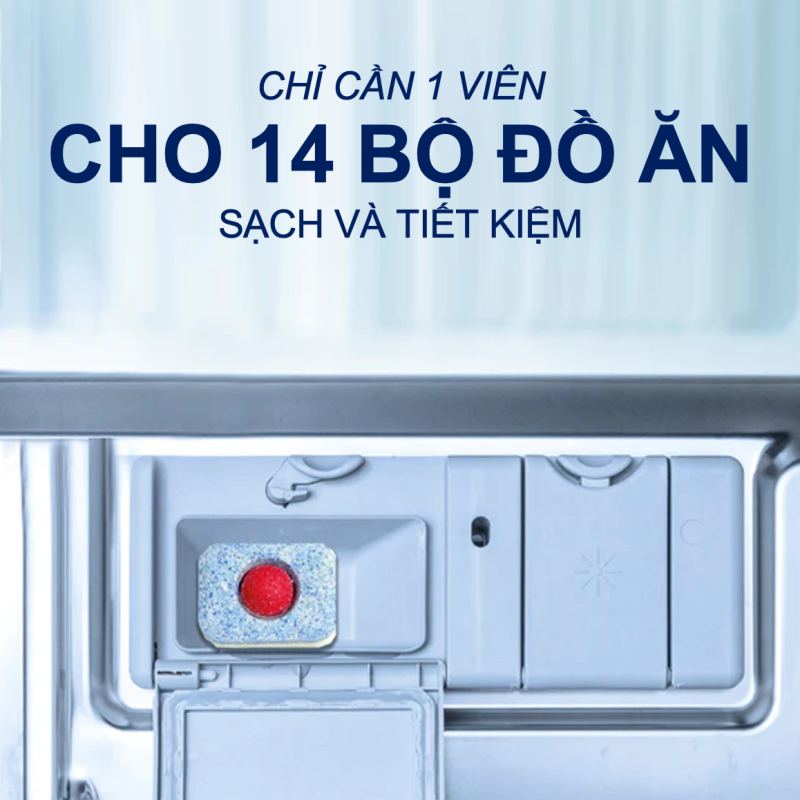 (Combo 3 món Tiết Kiệm) 1 Túi 110 viên rửa chén Finish All in 1 + 1 Chai 800ml Finish + 1 Hộp 1,2Kg muối Finish (Làm mềm nước)